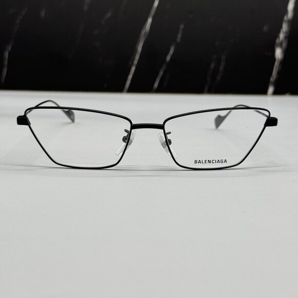 NEW BALENCIAGA BB0091O 001 CAT EYE BLACK WOMEN EYEGLASSES BALENCIAGA - Picture 3 of 9